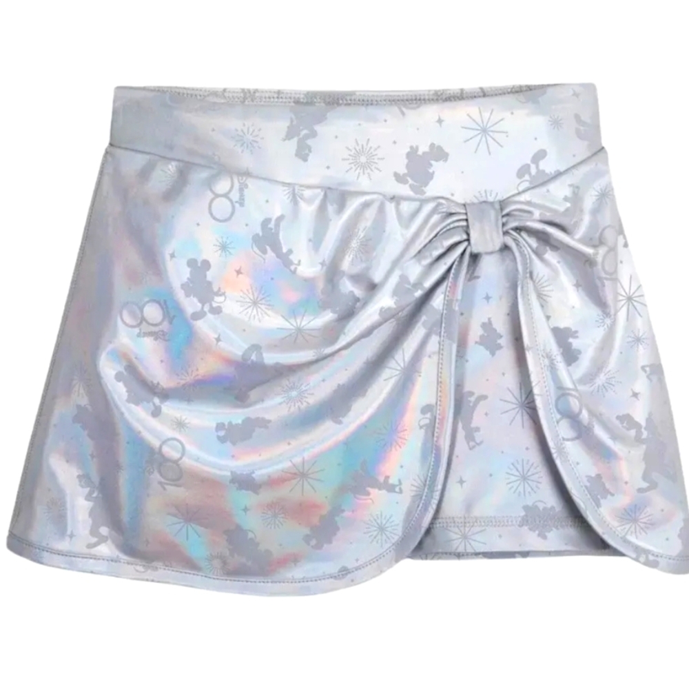 NEW Disney100 Girl’s Fashion Skort Skirt • Shimmery • Silvery • Iridescent 🤍🩶